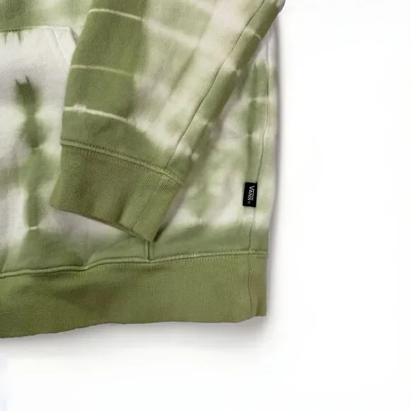 Vans Tie Dye Outfit 3 Piece Hoodie‎ Shirt Shorts Green White Youth M/L 12/14 - Picture 13 of 14